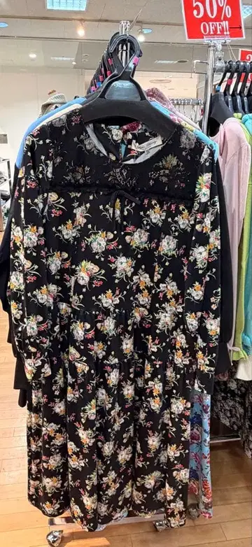 세일 상품,Super Beauty 꽃무늬 롱 원피스 42