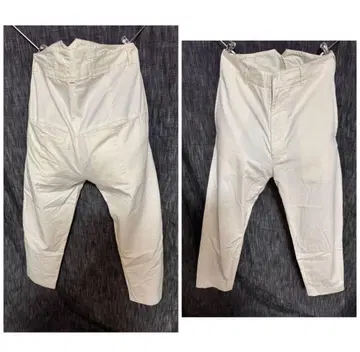 SHINYAKOZUKA 트라우저 테이퍼드 워크 팬츠 M 화이트