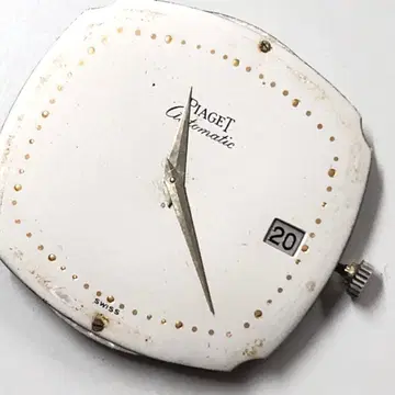 피아제 극박 자동 태엽 기계식 무브먼트 골드제 오프센터 로터 자동 태엽