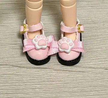[오비츠11] 핑크 발바닥 리본 신발 사랑스럽고 귀여운 인형 신발 한정판