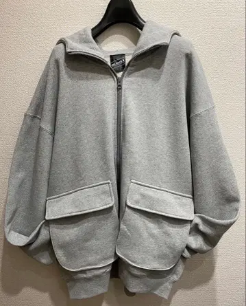[ 미사용 새상품 ] BEAMS T 풀 지퍼 후디 L 사이즈 그레이