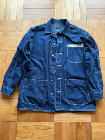 탭 워터 Wrangler 데님 커버올 자켓