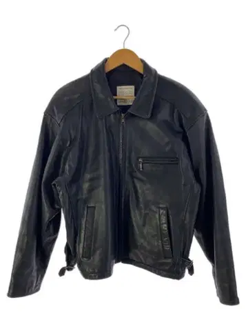 천연 가죽 블랙 재킷