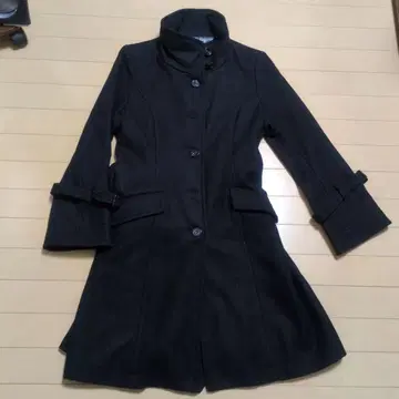 AS KNOW AS de base 블랙 코트