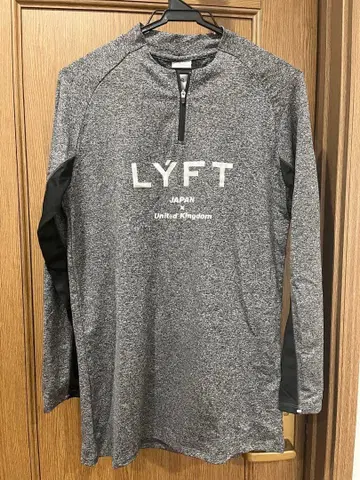 LYFT 남성용 긴팔 (지퍼 있음) 그레이 S 사이즈