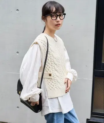 FREAK'S STORE 케이블 니트 베스트 세트