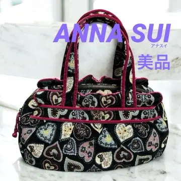 안나수이 고블랑 직조 하트 버터플라이 핸드백 새상품급