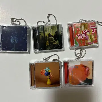 마카로니 연필 cd풍 키링