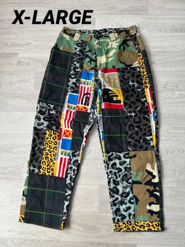 X-LARGE 엑스라지 PATCHWORK PANTS 34inch