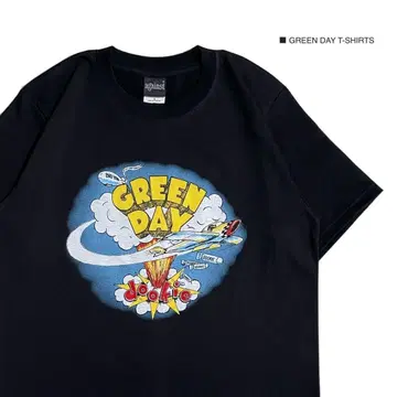 GREEN DAY 그린 데이 L 사이즈 반팔 티셔츠 락 밴드T