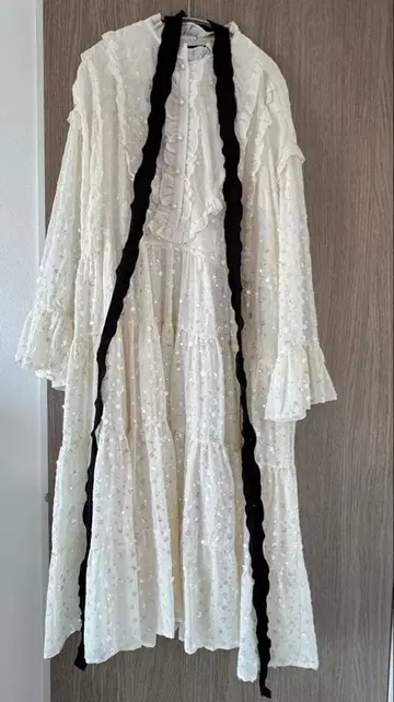 sister jane 화이트 롱 원피스 M