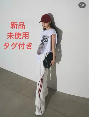 andrea&co AUBREY 레드 라인 드로스트 팬츠