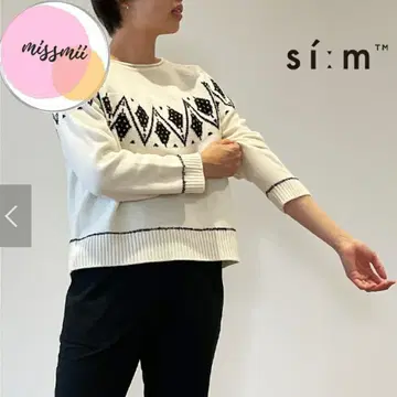 Si:m/스이무 노르딕 무늬 니트 스웨터 일본제