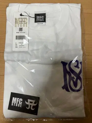 하마사키 아유미 MFC STORE 콜라보T셔츠 화이트 x 보라색