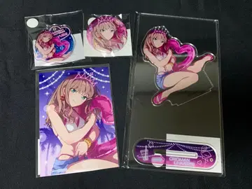 복권콜렉션 그리드맨 유니버스 나이트풀 미나미 유메미 굿즈 세트