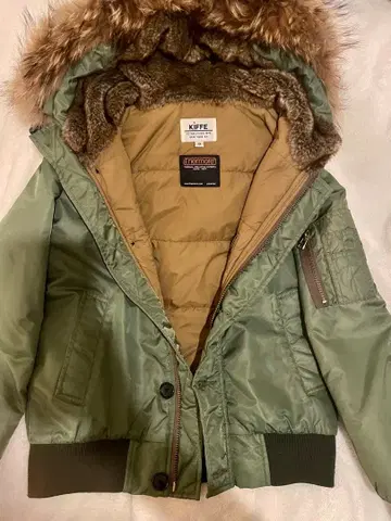 Y2K/MA-1/새상품급 플라이트 자켓/카키/퍼 포함/THERMORE