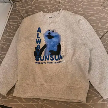 GU SUNSUN PUUPPET XL 그레이 맨투맨