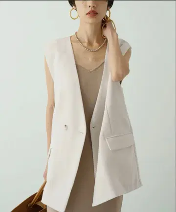 라운지 드레스 베스트 베스트 자켓