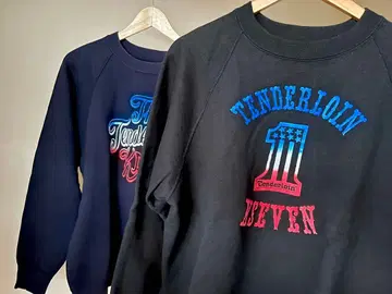 TENDERLOIN 텐더 로인 맨투맨 트레이닝복 2개 세트