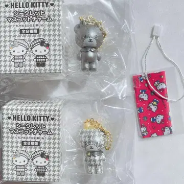 라스트 산리오 타이니참 흑백 걸리시 쌍둥이 코디 2개 세트