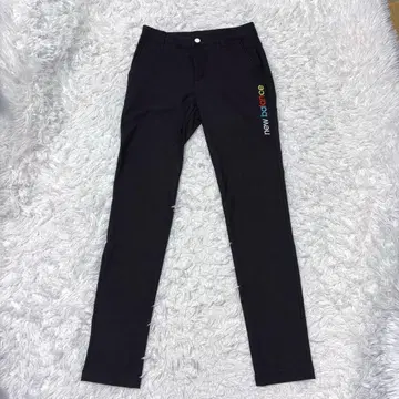 뉴발란스 골프 팬츠 블랙 스트레치 레인보우 심플