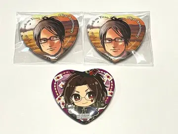 진격의 거인 프린세스 카페 Anique 하트 캔뱃지 한지 세트