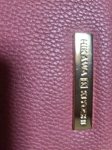 HIKAWA KIYOSI 살몬 핑크 가죽 장지갑