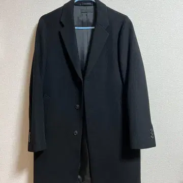 UNIQLO 블랙 체스터 코트