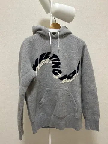 sacai 멜팅 팟 그레이 후드 부착 후드티