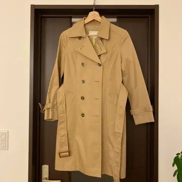 NATURALBASIC 베이지 더블 브레스트 트렌치코트