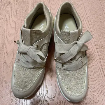 diana 베이지 글리터 스니커즈 24cm