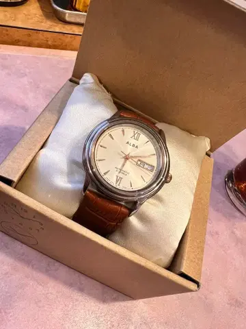 ALBA 손목시계 21석 자동 와인딩 5기압 방수