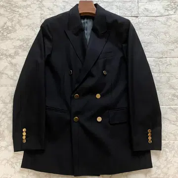 새상품급 몽키타임 더블 브레스트 네이비 재킷 골드 버튼 6개 버튼 네이비