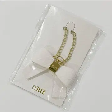 FEILER 참 컬렉션 리본 참 화이트