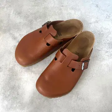 버켄스탁 보스턴 천연 가죽 사보 샌들 27 42