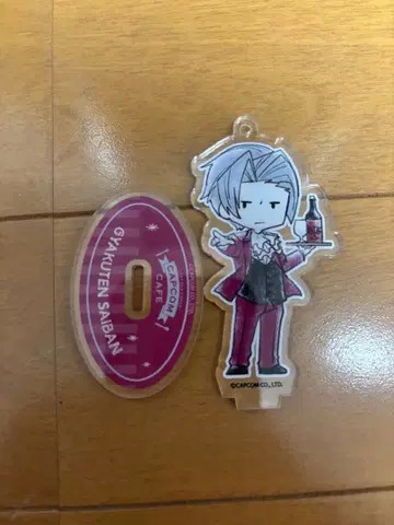 캡콤 카페 아크릴 스탠드 역전재판 미츠루기 레이지