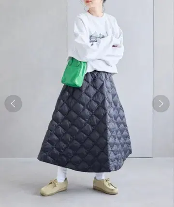 TAION/타이온 시티 다운 스커트