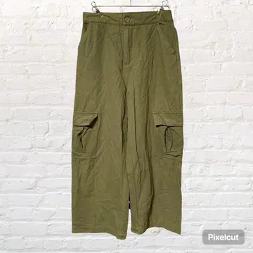 11798 HUG.U 하그유 카고 팬츠 워크 팬츠 카키 M 구제 의류