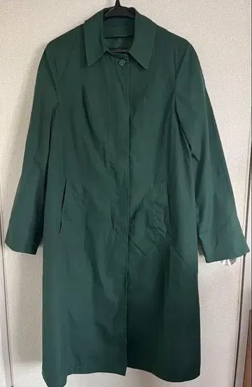 다크 그린 롱 코트