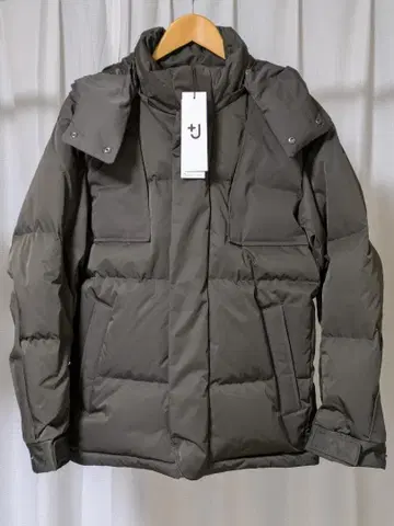 [ 미사용 ] 유니클로 +J 질 샌더 콜라보 다운 오버 사이즈 후드티 M