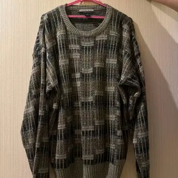 Geoffrey Beene 기하학 패턴 스웨터