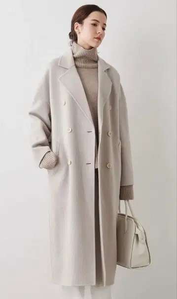 정가 154,000엔 미사용 새상품 윔 가젯 캐시미어 혼방 코트