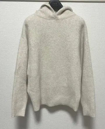 ballsey 더블 페이스 폭스 후디드 풀오버 니트 후드티