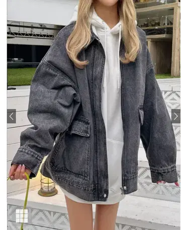 오버 사이즈 데님 자켓