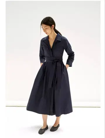 자라 ZW COLLECTION 포플린 셔츠 원피스 L 작은 키 하자품