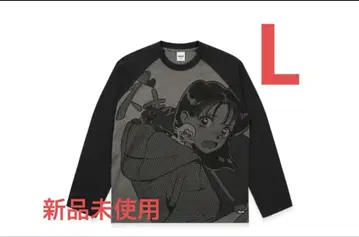 PALACE 리어 뷰 래글런 롱슬리브 블랙 롱T