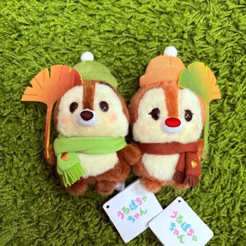 칩과 데일 우루포챠짱 봉제 인형 2체 세트 Autumn
