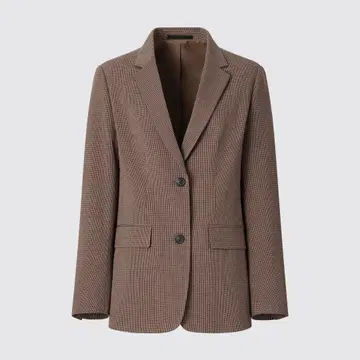 유니클로 테일러드 자켓 (체크)