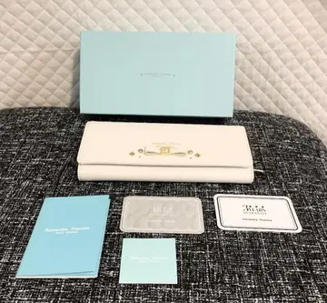 사만다 타바사 쁘띠 초이스 비쥬 리본 모티브 장지갑 (화이트)