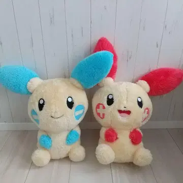 플러스르와 마이논 봉제 인형 세트